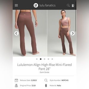 Lululemon Align High-Rise Mini-Flared Pant 28"